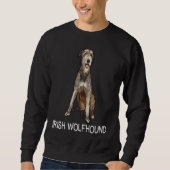 Sweatshirt Irish Wolfhound Crazy Dog (Devant)