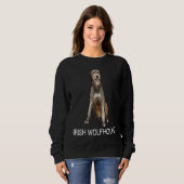 Sweatshirt Irish Wolfhound Crazy Dog (Devant entier)