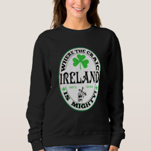 Sweatshirt Irlandais Gaelic Drôle Dire Irlande Où Craic