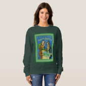 SWEATSHIRT IRLANDAIS HOUND CHIENS, ST. PATRICK'S DAY GREEN BE (Devant entier)