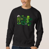 Sweatshirt Irlandais Infirmière Stethoscope Scrub Jour de la (Devant)