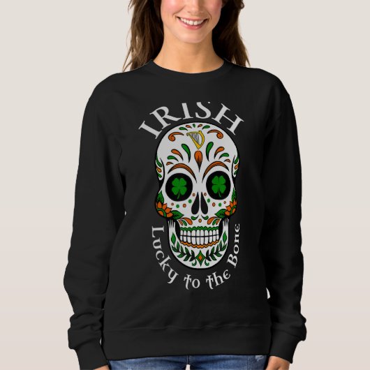 Sweatshirt Irlandais Lucky À L'Os (Devant)