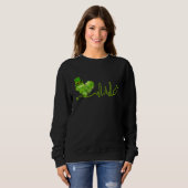 Sweatshirt Irlandais Nurse Jour de la Saint Patrick Tee Steth (Devant entier)