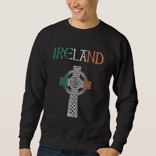 Sweatshirt Irlande Croix Celtique (Devant)