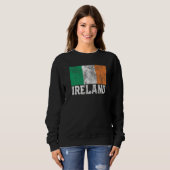 Sweatshirt Irlande Drapeau Pride Racines Pays St Patrick' (Devant entier)
