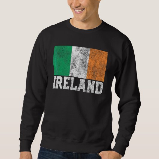 Sweatshirt Irlande Drapeau Pride Racines Pays St Patrick' (Devant)