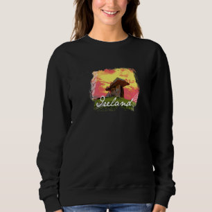 Sweatshirt Irlande Landmark Poulnabroune Dolmen Sunset Irelan