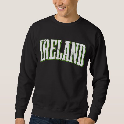 Sweatshirt Irlande Royaume-Uni Jour de la Saint Patrick vert  (Devant)