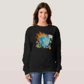 Sweatshirt Ironie Allemande Déclaration Sur Le Changement Cli (Devant entier)