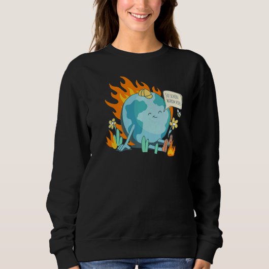 Sweatshirt Ironie Allemande Déclaration Sur Le Changement Cli (Devant)