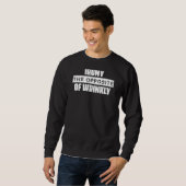 Sweatshirt Ironie Face À Une Novelité Rigoureuse (Devant entier)