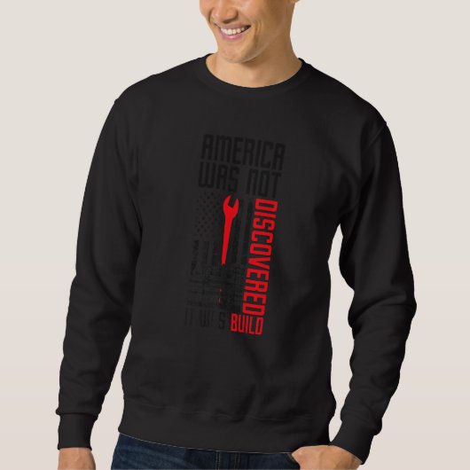 Sweatshirt Ironworker American Flag Ironwork Ironworkers  1 (Devant)