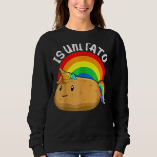 Sweatshirt Is Unitato Est De La Pomme De Terre Comme Vu Sur L