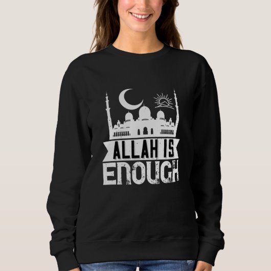 Sweatshirt Islam - Allah suffit (Devant)