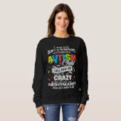Sweatshirt Ism Maman Sensibilisation sur l'autisme Puzzle Piè (Devant entier)