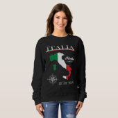 Sweatshirt Italia Adventure Is Out There Italy Italian Flag (Devant entier)