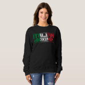 Sweatshirt Italian Boxing Pride Boxer Coach Fitness Workout (Devant entier)