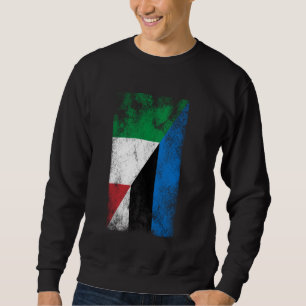 Sweatshirt Italie Estonie Drapeaux - Italien Estonien