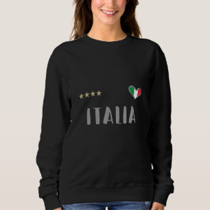 Sweatshirt Italie Football Fan Shirt Drapeau