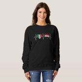 Sweatshirt Italy And Egypt Egyptian Flag Flags Premium (Devant entier)