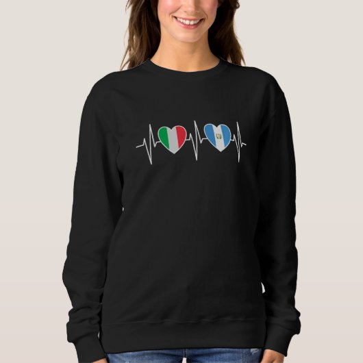 Sweatshirt Italy And Guatemala Guatemalan Flag Flags Premium (Devant)