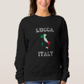 Sweatshirt Italy Distressed Flag Lucca Pride (Devant)