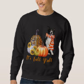 Sweatshirt It's Fall Y'all Border Collie Dog Leopard Pumpkin (Devant)