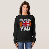 Sweatshirt It's Fall Y'all Thanksgiving Pumpkin UK (Devant entier)