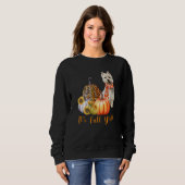 Sweatshirt It's Fall Y'all Westie Dog Leopard Pumpkin Fall (Devant entier)