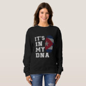 Sweatshirt It's In My DNA Cubans Proud Cuba Flag (Devant entier)