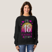 Sweatshirt It's My 18th Birthday This Valentines day Girl Boy (Devant entier)