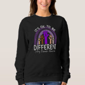 Sweatshirt It's Ok To Be Different Eating Disorder Awareness  (Devant)