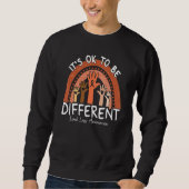 Sweatshirt It's Ok To Be Different Limb Loss Awareness Orange (Devant)