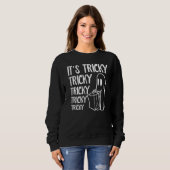 Sweatshirt Its Tricky Ghost Boo  Halloween Custome Men Women (Devant entier)