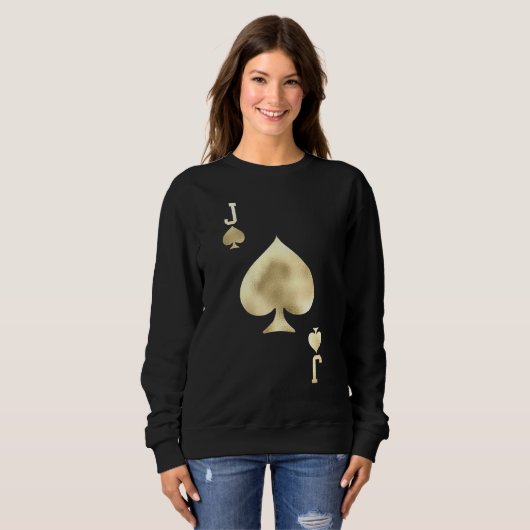 Sweatshirt Jack Of Spades - Jouer Carte Costume Halloween (Devant entier)