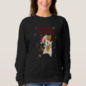 Sweatshirt Jack Russel Chien de Noël Animaux d'hiver Chiens (Devant)