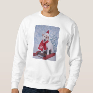 Sweatshirt Jack Russell Terrier - aide de Père Noël