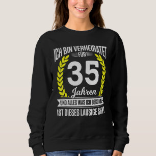 Sweatshirt Jade Mariage 35e anniversaire de Mariage