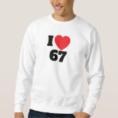 Sweatshirt J'adore 67 (Devant)