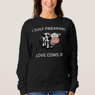 Sweatshirt J'adore juste vachement les vaches Ok Agriculture
