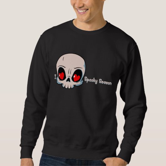 Sweatshirt J'adore la saison effrayante (Devant)