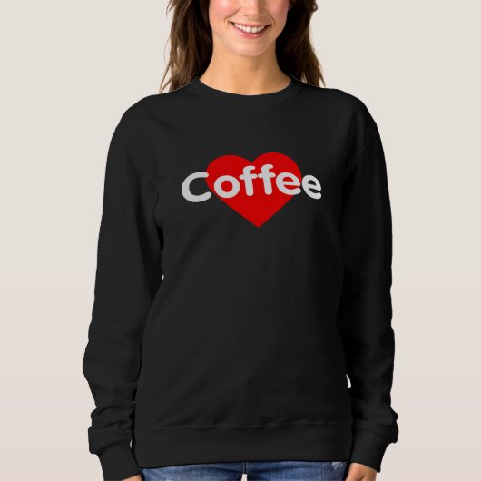 Sweatshirt J'adore le café (Devant)