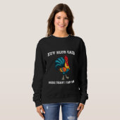 Sweatshirt J'adore le poulet drôle (Devant entier)