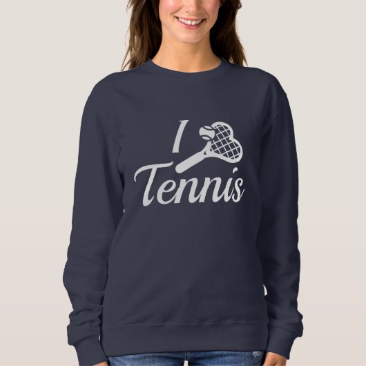 Sweatshirt J'adore le tennis (Devant)