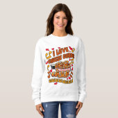 Sweatshirt J'adore les caillebotis de fromage ! (Devant entier)