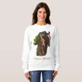 Sweatshirt J'adore les chevaux (Devant entier)