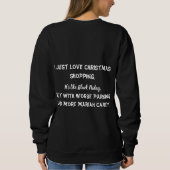 Sweatshirt J'adore les courses de Noël Femmes (Dos)