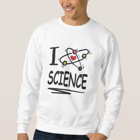 Sweatshirt J'adore les sciences (Devant)