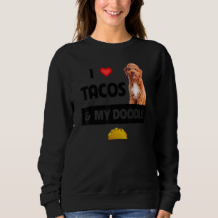 Sweatshirt J'adore les tacos et la nourriture mexicaine de mo