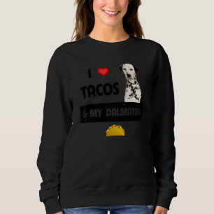 Sweatshirt J'adore les tacos et la nourriture mexicaine de mo